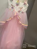 img 1 attached to TTYAOVO Princess Girl Dress: Long Tulle Gown for Flower Girls in Unicorn Costume review by Jennifer Fox