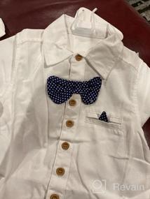 img 5 attached to Cute Summer Dress Shirts for Little Boys: Mud Kingdom Short Sleeve Collection