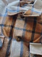 img 1 attached to Gafeng Men'S Plaid Shacket - Long Sleeve Flannel Button Down, Casual And Warm Jacket For Fall And Winter Camping Outfits review by Dan Phillips