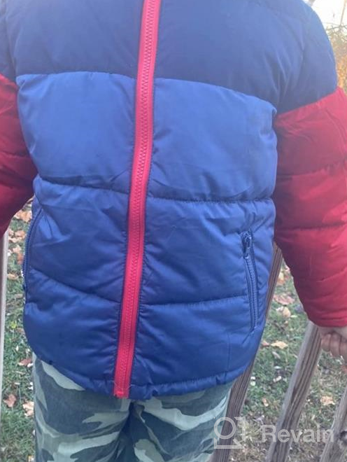 img 1 attached to Red SOLOCOTE Windproof Outwear for Boys Ages 7-8 - Heavyweight SW18018 review by Eric Carr