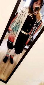 img 6 attached to Kochou Shinobu Cosplay Costume Kimono Outfit With Belt For Women, Halloween Costume In US Sizes - C-ZOFEK