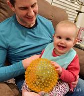 img 1 attached to Sensory Baby Ball By Edushape - 7 Inch Transparent Primary Color Ball For Enhanced Gross Motor Skills Development In Infants 6 Months & Up - Vibrant Colorful & Textured Ball For Babies - Single Pack review by Shaun Robinson