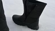 img 1 attached to Stay Dry And Warm With SILENTCARE Men'S Winter Waterproof Snow Boots - Slip-On, Mid-Calf, And Lightweight! review by Ali Lariosa