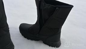 img 7 attached to Stay Dry And Warm With SILENTCARE Men'S Winter Waterproof Snow Boots - Slip-On, Mid-Calf, And Lightweight!