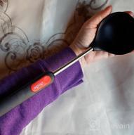 img 1 attached to Heat Resistant Silicone Slotted Spoon With Stainless Steel Handle - Perfect For Kitchen Cooking! review by Brian Martin