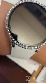 img 6 attached to Samsung Galaxy Watch 4 40Mm 2021 Защитный чехол для экрана Bling Crystal Diamonds Защитный чехол-бампер с пленкой из закаленного стекла Аксессуары для женщин, девушек, совместимых с Goton (прозрачный)