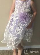 img 1 attached to Bow Dream Rustic Bridesmaid Lavender Dress for Girls review by Christine Rogers