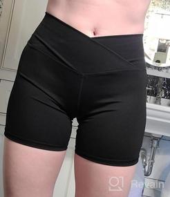 img 6 attached to Get Your Workout On With Puedizux Women'S High Waisted Biker Shorts!