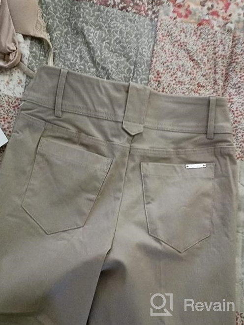 img 1 attached to Rekucci Women'S Comfortable Modern Classic Capri Pants With Cuffs review by Robert Hines