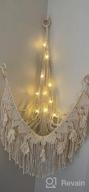 img 1 attached to Boho-Inspired Macrame Hammock & Starlight Storage: Perfect For Nursery Rooms review by Matthew Owens