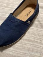 img 1 attached to 🩰 Canvas Slip-on Ballet Flats: Women's Classic Casual Sneakers & Loafers review by Aaron Johnson