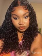 img 1 attached to Get Ready To Slay With BLY 13X4 Loose Deep Wave Frontal Wig - 18 Inches, Pre-Plucked, 150% Density, Natural Black, Glueless And Baby Hair For Black Women review by Jasmine Penny