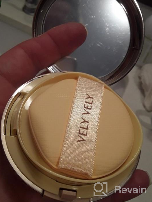 img 1 attached to VELY VELY Aura Honey Glow Cushion - Moisturizing Foundation UV Block SPF 50+ PA+++, Glowing Hydrating Liquid Foundation Belgian Spa Water 31% Honey Propolis All Skin Type 15G 0.53Oz (#23 Natural + Refill) review by Joshua Martinez