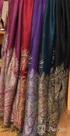 img 1 attached to Double-Layered Jacquard Paisley Pashmina Shawl With Luxurious Design review by Jim Kriegshauser
