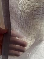 img 1 attached to 🏠 Linen Curtains Natural Linen Blended Rod Pocket Panels: Light Reducing Privacy Drapes for Living Room and Bedroom - Energy Saving Window Treatments (2 Panels, Angora, 52" W x 84" L) review by Jay Huang