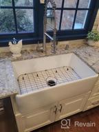 img 1 attached to Upgrade Your Kitchen With The VASOYO 33 Inch Farmhouse Sink - White Fireclay Ceramic Apron Front Single Bowl Sink review by John Surabhi