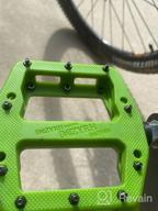 img 1 attached to MZYRH Mountain Bike Pedal: Lightweight Non-Slip Nylon Fiber Pedals with 3 Sealed Bearings - Perfect for Road BMX MTB review by Juan Gomez