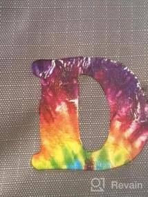 img 3 attached to Dritz 15439 Iron-On Letters Soft Flex Cooper 1.25 Inch Tie Dye 5 Sheets