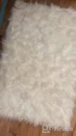 img 1 attached to LOCHAS Ultra Soft Fluffy Rugs Faux Fur Sheepskin Area Rug For Bedroom Bedside Living Room Carpet Nursery Washable Floor Carpets, 2X3 Feet Gray review by Jessica Smith