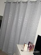 img 1 attached to Transform Your Living Room With Deconovo'S Elegant Blackout Curtains - Set Of 2, 84 Inches Long, With Stunning Silver Diamond Foil Print And Light Blocking Technology (Black, 52 X 84 Inch, 2 Panels) review by Tyler Suarez