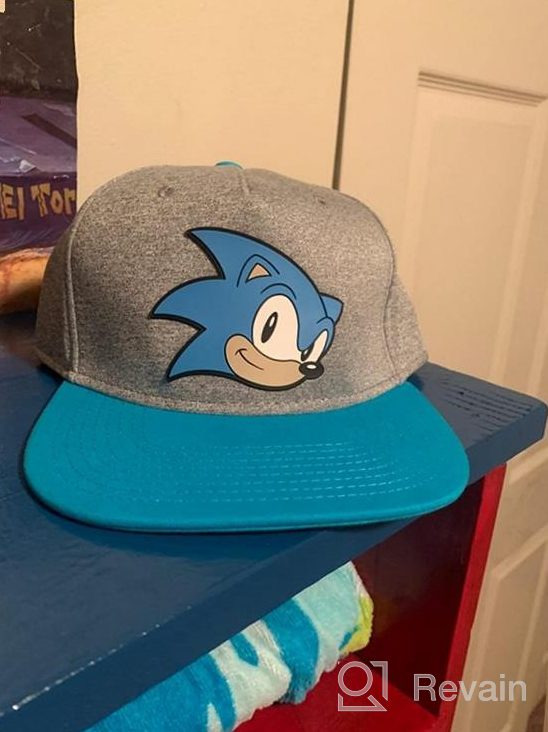 img 1 attached to 🔵 Gray Bioworld Sonic The Hedgehog Youth Face Snapback Hat review by Kyle Collins