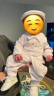 img 1 attached to Unisex Baby Jumpsuit 0-24 Months Infant Boys Girls Cotton Spring Fall Romper One-Piece Coverall Baptism Outfit White review by Kyle Ziegler