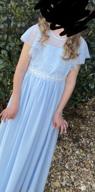 img 1 attached to Fancy Girls Communion Dresses White Girls' Clothing in Dresses review by Julie Beaird