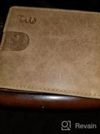 картинка 1 прикреплена к отзыву Minimalist Leather Men's Wallet with RFID Blocking in Charcoal от Lance Jenkins