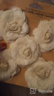 img 1 attached to Junxia Hessian Burlap Rose Flowers For Rustic Wedding Party Decoration (5Pcs)(Big) review by Andy Quade