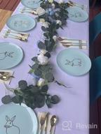 картинка 1 прикреплена к отзыву VEEYOO Baby Blue Round Tablecloth - Wrinkle-Free Polyester For Weddings, Parties & Buffets - 108" Soft Circular Dinner Table Cover от Stephen Vasquez