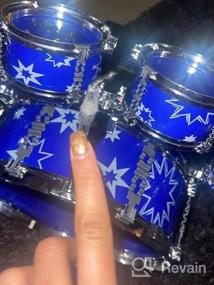img 7 attached to ToyVelt 12 Piece Kids Jazz Drum Set - Stimulate Creativity & Rock Out With Little Rockstar Kit!