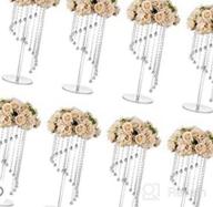 img 1 attached to Graceful Nuptio Flower Vases - 31.5 Inch Acrylic Stands For Wedding Centerpieces And Party Decorations review by Gabriela Alexander