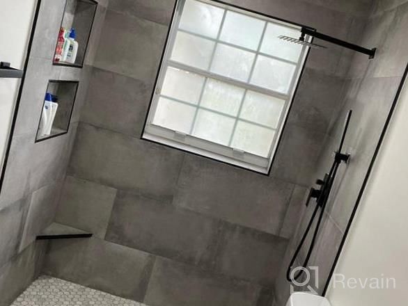 img 1 attached to Brushed Nickel KES 10 Inch Rain Shower System With Handheld Spray & Pressure Balance Faucets - XB6230-BN review by Clete Dean