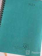 img 1 attached to Pink Vegan Leather Soft Cover 2023 Planner With Hourly Schedule, Vertical Weekly Layout, Monthly Expense & Notes, And Inner Pocket - 6.5" X 8.5" Agenda review by Chelsea Williams