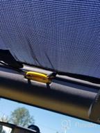 img 1 attached to 2007-2017 Jeep Wrangler JKU 4 Door Sunshade Mesh Top Cover - Durable UV Protection With US Flag Design - Voodonala review by Chris Maurer
