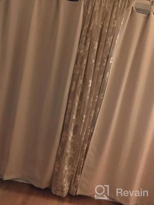 img 1 attached to Add Elegance To Your Home With DWCN'S Grey Floral Lace Sheer Curtains - Set Of 2 Short Panels For Bedroom And Kitchen Windows review by Jessica Fields