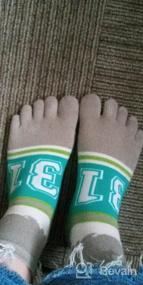 img 5 attached to Женские носки с длинными пальцами: Удобные хлопковые низкие носки с пятью пальцами для женщин - Artfasion