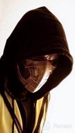 img 1 attached to Resin Mortal Kombat Masks - Halloween Costume Accessories For Scorpion, Smoke, Jade, Sub-Zero, Kabal, And Saibot (Scorpion 2021 A) review by Vinay Mickel