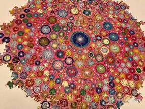 img 5 attached to Bgraamiens Puzzle-геометрическая красочная мандала-1000 штук, креативная красочная мандала в горошек, круглая головоломка, цветная головоломка