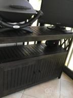 img 1 attached to DTY Outdoor Living Longs Peak Eucalyptus Sideboard, Espresso review by Jeremiah Whiteley