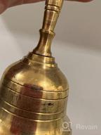 img 1 attached to Solid Brass Hand Bell By Shubhkart - Perfect For Weddings, Events, Alarm & More! review by Kaushik Inlawker