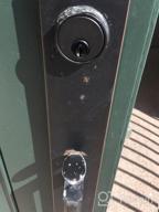 img 1 attached to Oil Rubbed Bronze Front Door Handleset With Knob And Single Cylinder Deadbolt Handle Set For Right & Left Handed Entrance MDHST201610B-AMZ review by Rick Howlett
