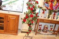 img 1 attached to 6Ft White Artificial Hanging Rose Ivy Garland Fake Flower Plants For Wedding Home Party Garden Arrangement Decor - Veryhome Pack Of One review by Enoch Sahay