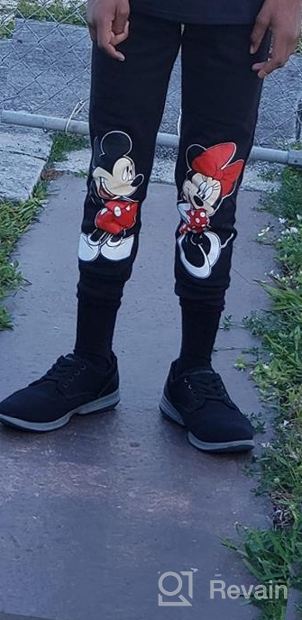 img 1 attached to Disney Mickey Minnie Jogger Sweatpant Girls review by Antonio Santiago