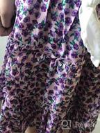 img 1 attached to 🌺 GORLYA Girls' BlackPrint Floral Ruffle GOR1087 Clothing review by Tricia Smith