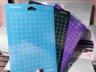 img 1 attached to Replace And Upgrade With DOOHALO Cutting Mat For Cricut Joy Machine - 3 Pack Adhesive Mats In Vibrant Colors (Total 6 Mats), Variety Grip 4.5"X12 review by Steve Wynn