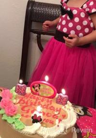img 5 attached to FYMNSI Princess Polka Dot Tutu Dress & Headband: Perfect Birthday & Halloween Outfit For Baby Girls