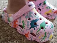 img 1 attached to Adorable and Playful: YUKTOPA Toddler Dinosaur Graphics Slippers for Boys' – Trendy and Comfy Shoes! review by Herb Guevara