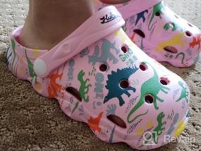 img 5 attached to Adorable and Playful: YUKTOPA Toddler Dinosaur Graphics Slippers for Boys' – Trendy and Comfy Shoes!