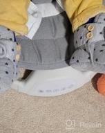 img 1 attached to COSANKIM Baby Booties: Non-Slip Fleece Slipper Socks For Newborn Boys & Girls review by Michelle Chopra